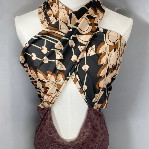 Free-est Miley One-Piece Swimsuit • Size XL • Beige/Brown • Adjustable Fit - Picture 1 of 11